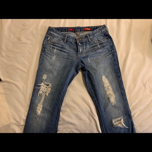 Express Stella Distressed Jeans